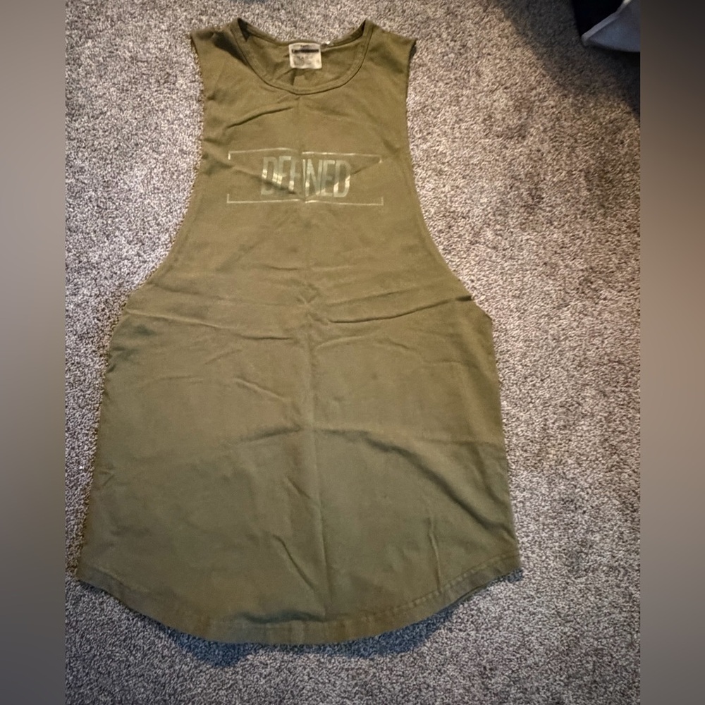 Green Sleeveless Tank Top